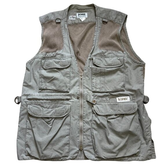 Vintage Domke Photogs Panasonic DVCPRO Photography Camera Vest Mens Large Gray - Picture 1 of 8